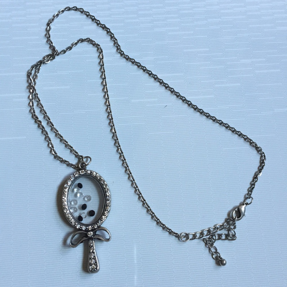 "Mirror"pendant necklace